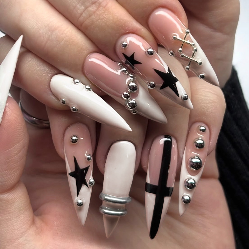 Decorating Tip Set - Conjunto de 24 Unhas Postiças Longas