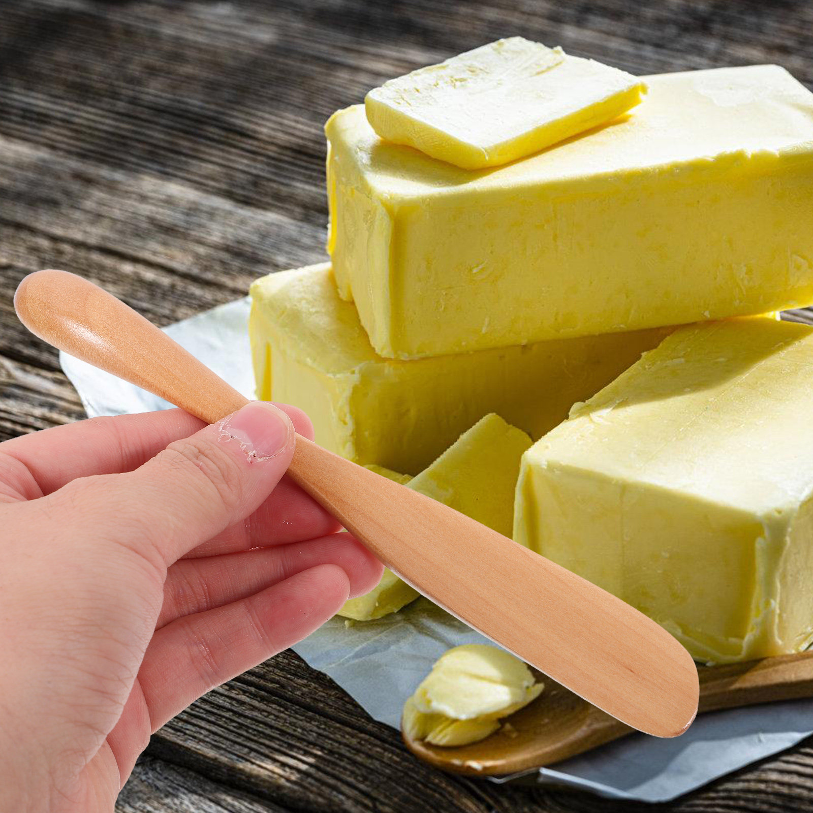 Kitchen Baking Utensils - Conjunto de Utensílios de Madeira com