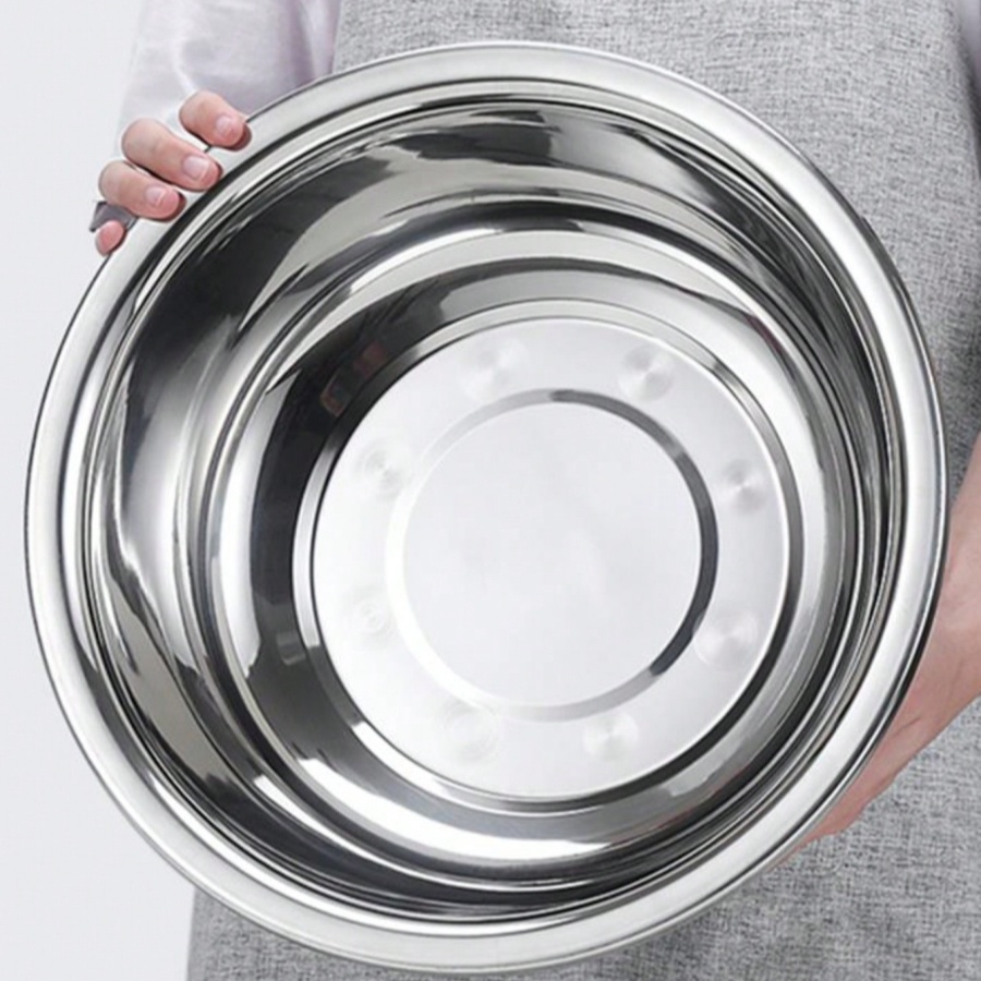 Kitchen Baking Bowls - Tigela redonda de aço inoxidável para