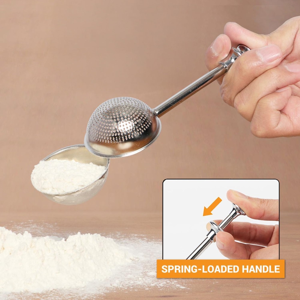 Kitchen Baking Gifts - Polvilhador de Açúcar em Aço Inoxidável