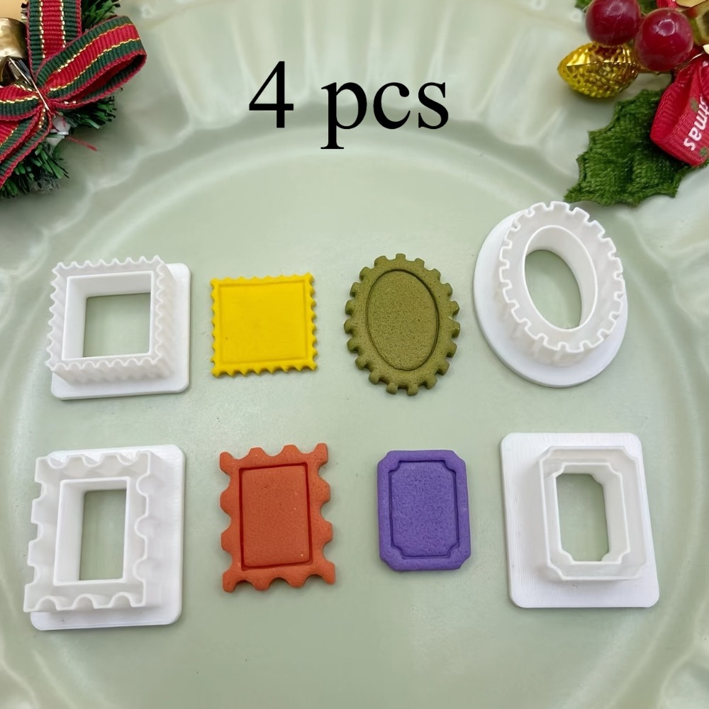 Kitchen Baking Cookies - Conjunto de 4 Cortadores de Biscoito