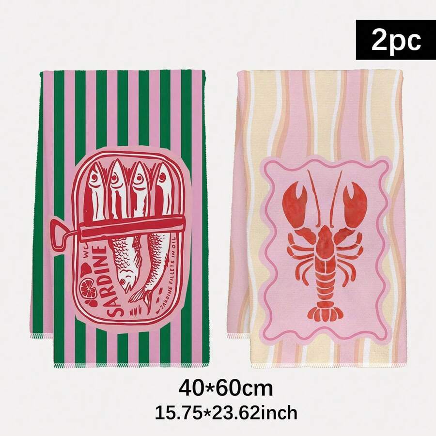 Kitchen Baking Cloth - Conjunto de 2 Toalhas de Cozinha