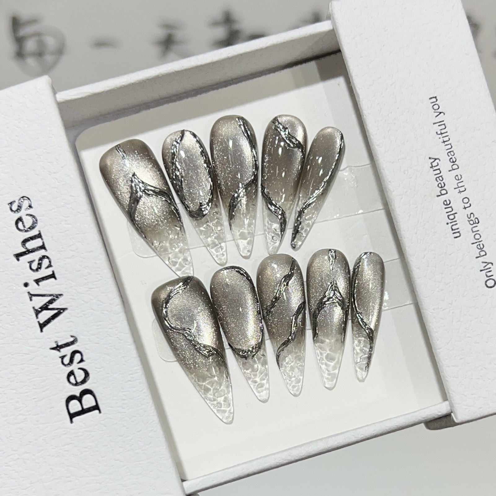 Decorating Tip Set - 10 pçs halloween unhas falsas reutilizáveis