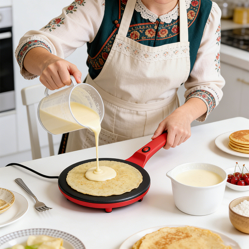 Kitchen Baking Machine - Máquina Elétrica de Crepes e Panquecas