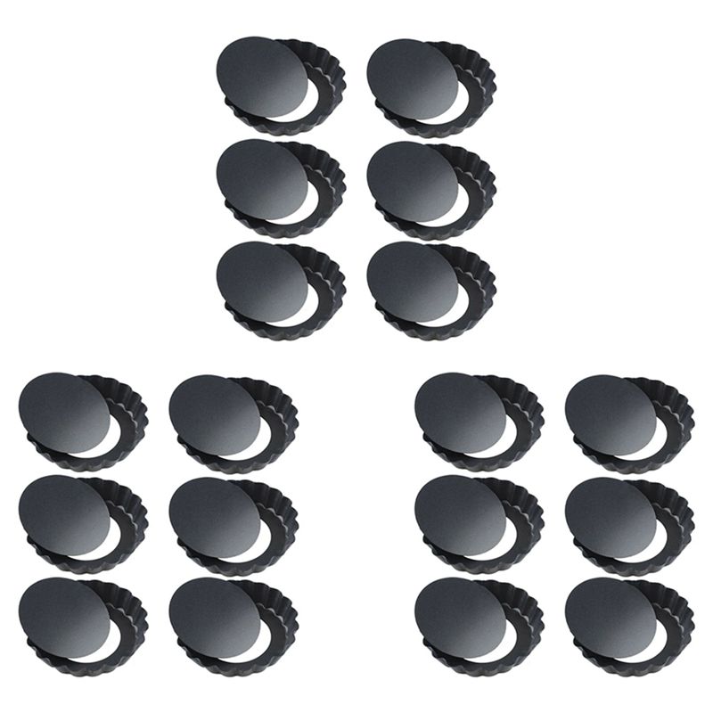 Tart Pan Loose - BAAJ-18 Peças Formas Redondas Antiaderentes de