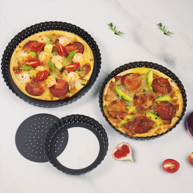 Tart Pan Loose - Formas Antiaderentes de 5/8/9 Polegadas para