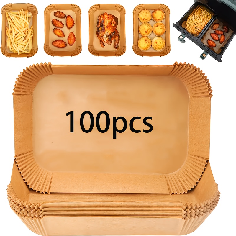 Kitchen Baking Paper - 100 forros de papel retangulares antiaderentes