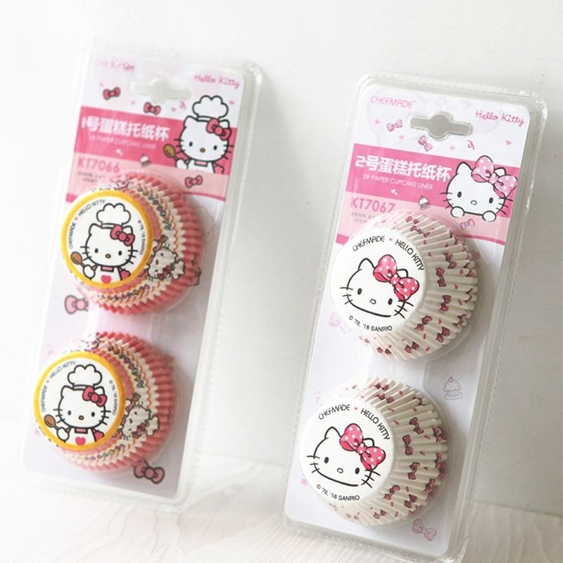Kitchen Baking Paper - Forminhas de Cupcake Hello Kitty Estampadas,