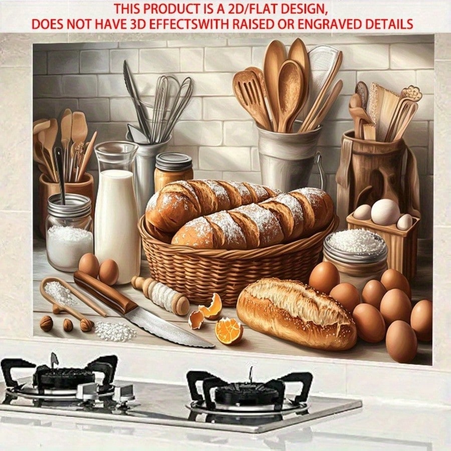 Kitchen Baking Cabinet - Adesivo de Parede 2D em PVC