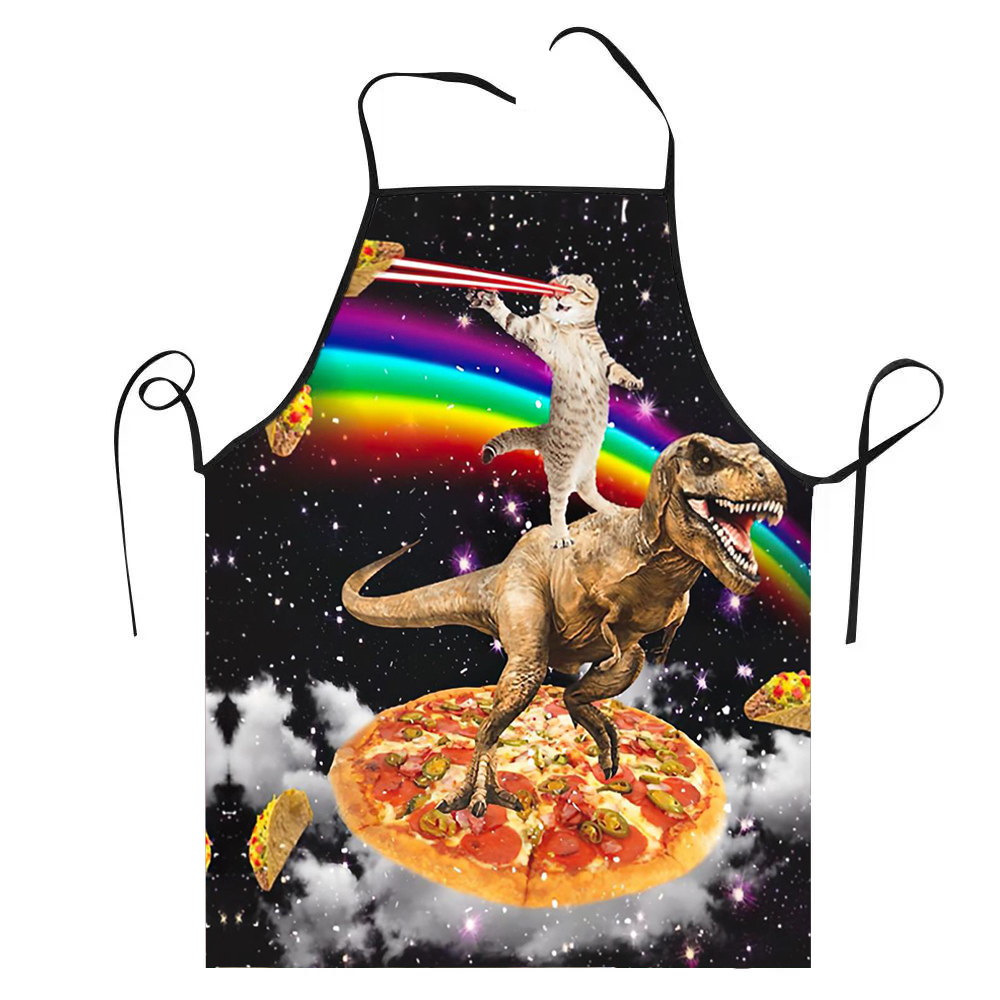 Kitchen Baking Cloth - 68x95cm unissex espaço pizza gato meme