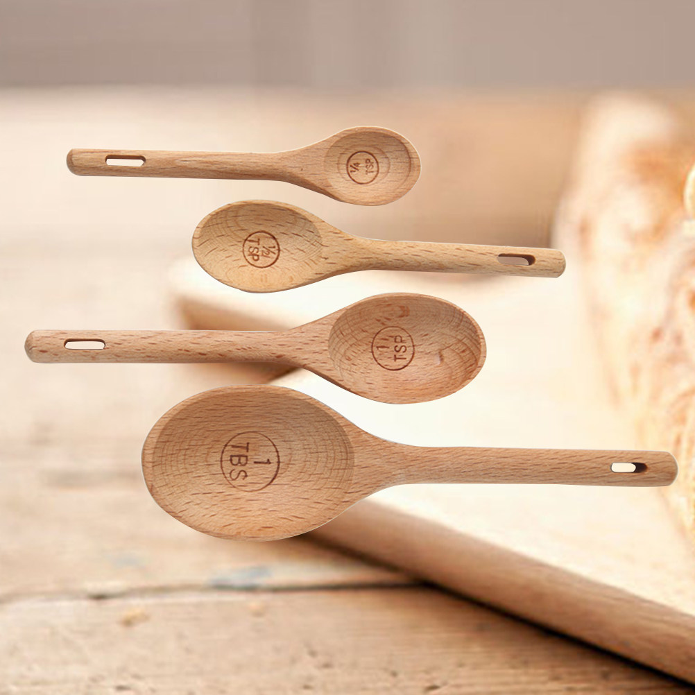Baking (Kitchen Ingredient) - Conjunto de 4 Colheres Medidoras de