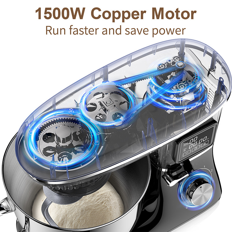 Stand Mixer Bowl - Batedeira Elétrica SIHAO 1500W 6 Velocidades