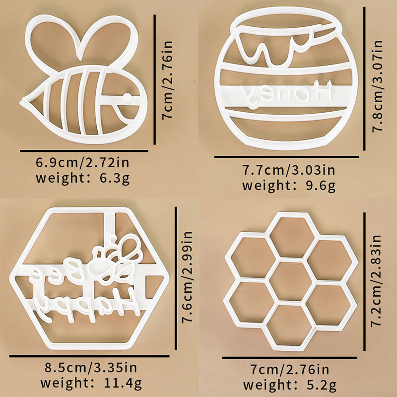 Conjunto de 4 Cortadores de Bi - Kitchen Baking Cookies avaliação e preço