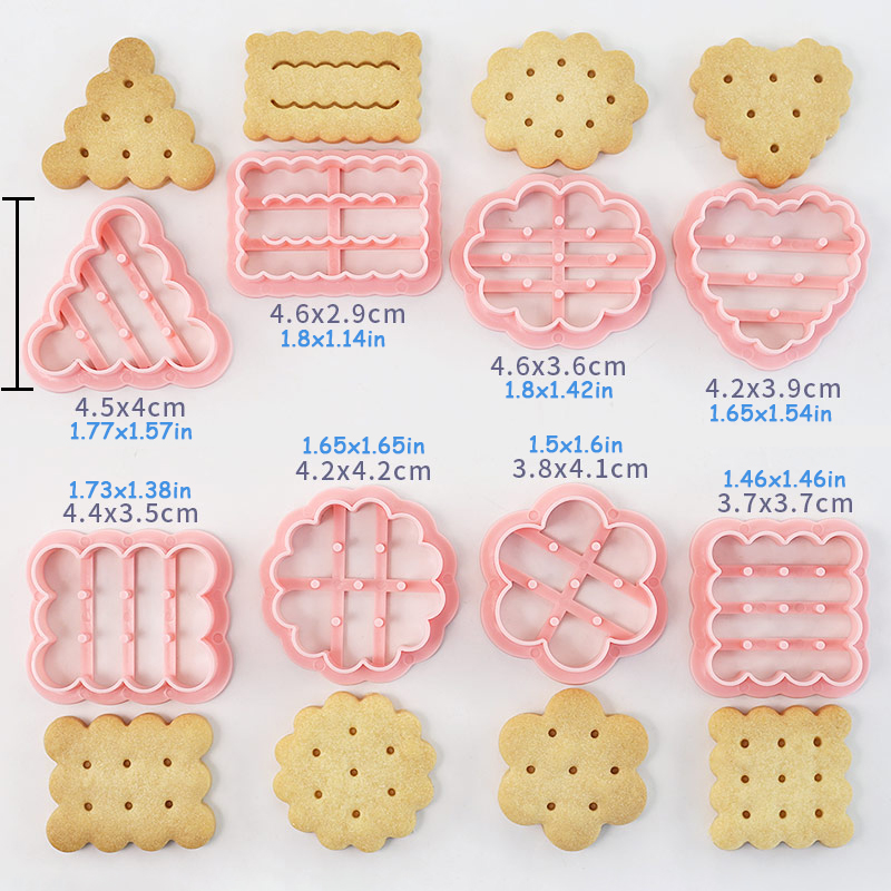 8 peças bonito clássico biscoi - Kitchen Baking Cookies avaliação e preço