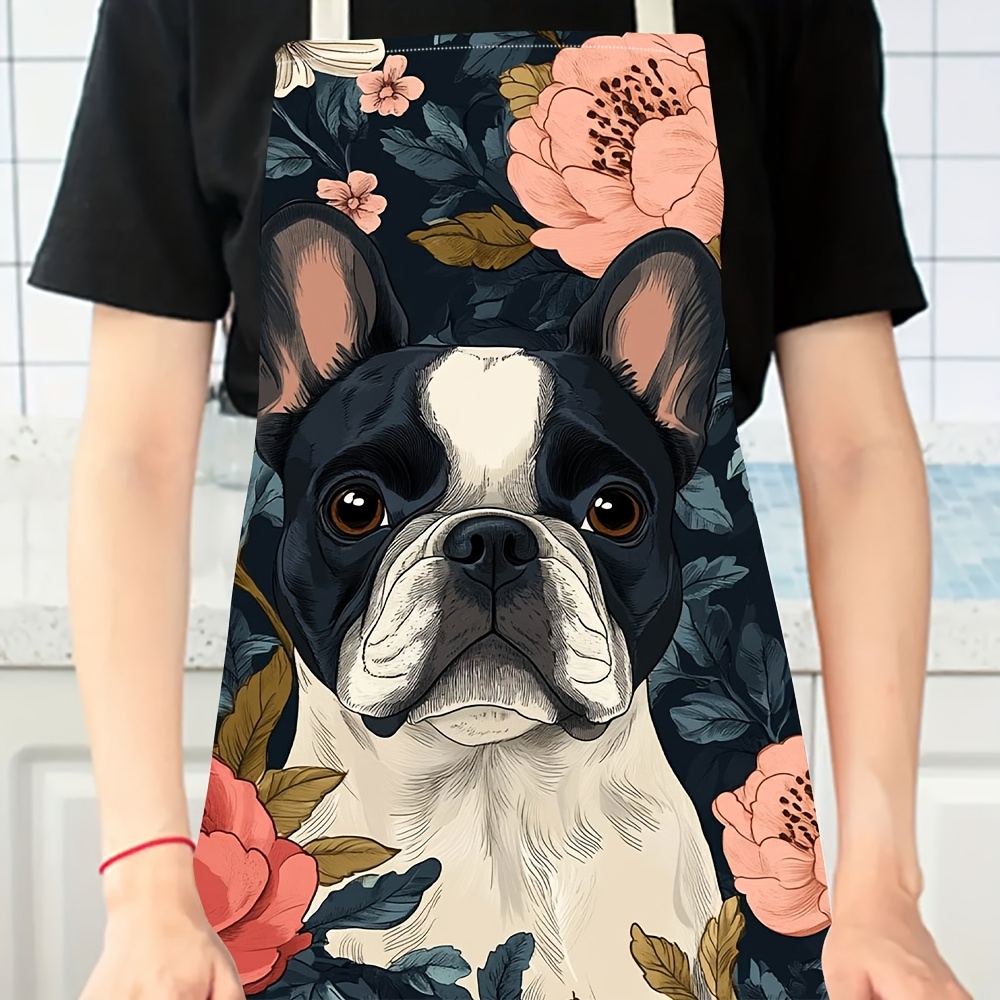 Avental Floral de Bulldog Fran - Kitchen Baking Ideas avaliação e preço