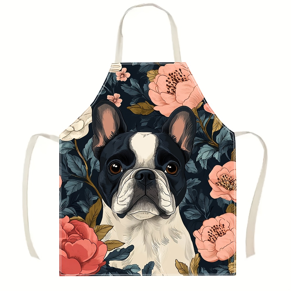 Avental Floral de Bulldog Fran - Kitchen Baking Ideas avaliação e preço