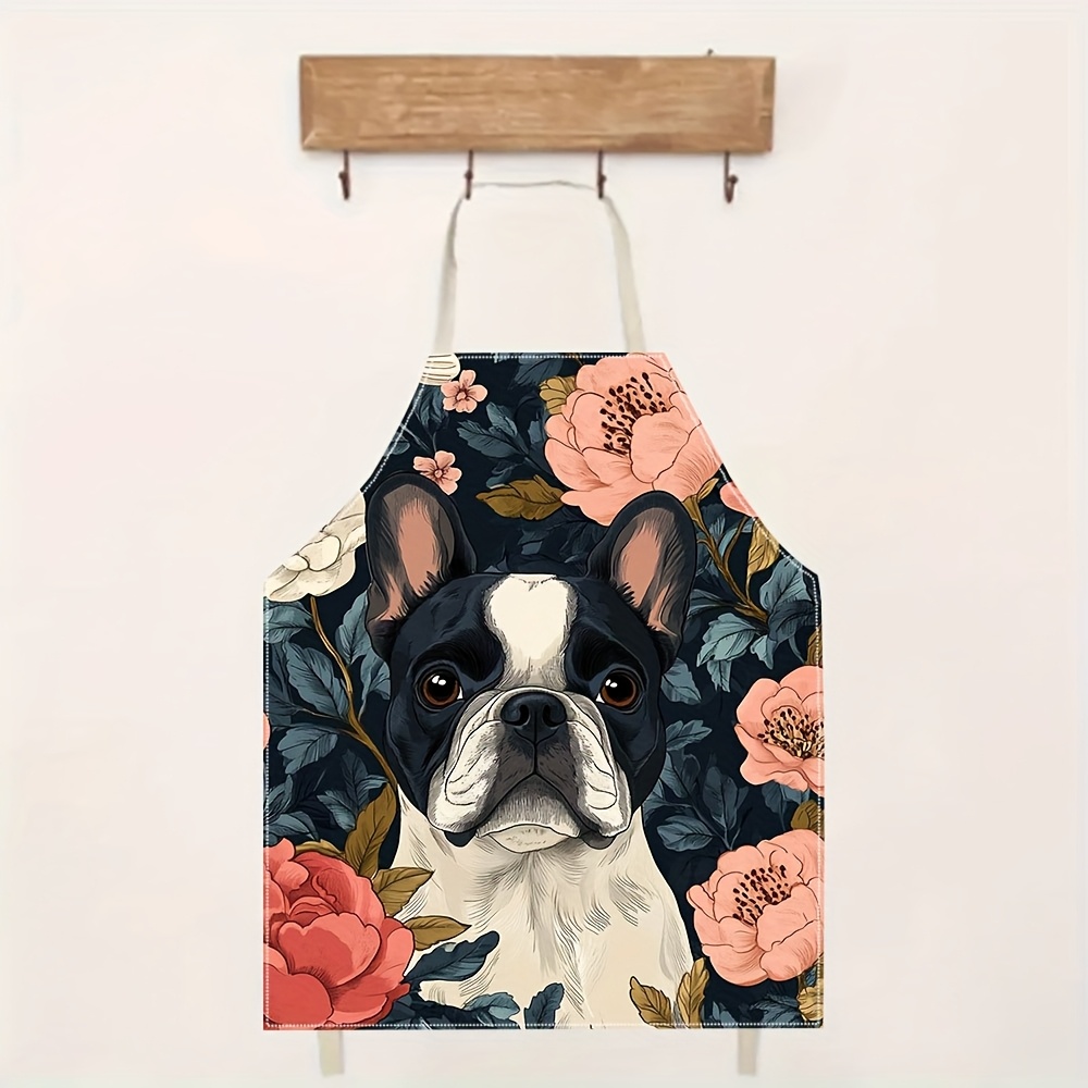 Avental Floral de Bulldog Fran - Kitchen Baking Ideas avaliação e preço