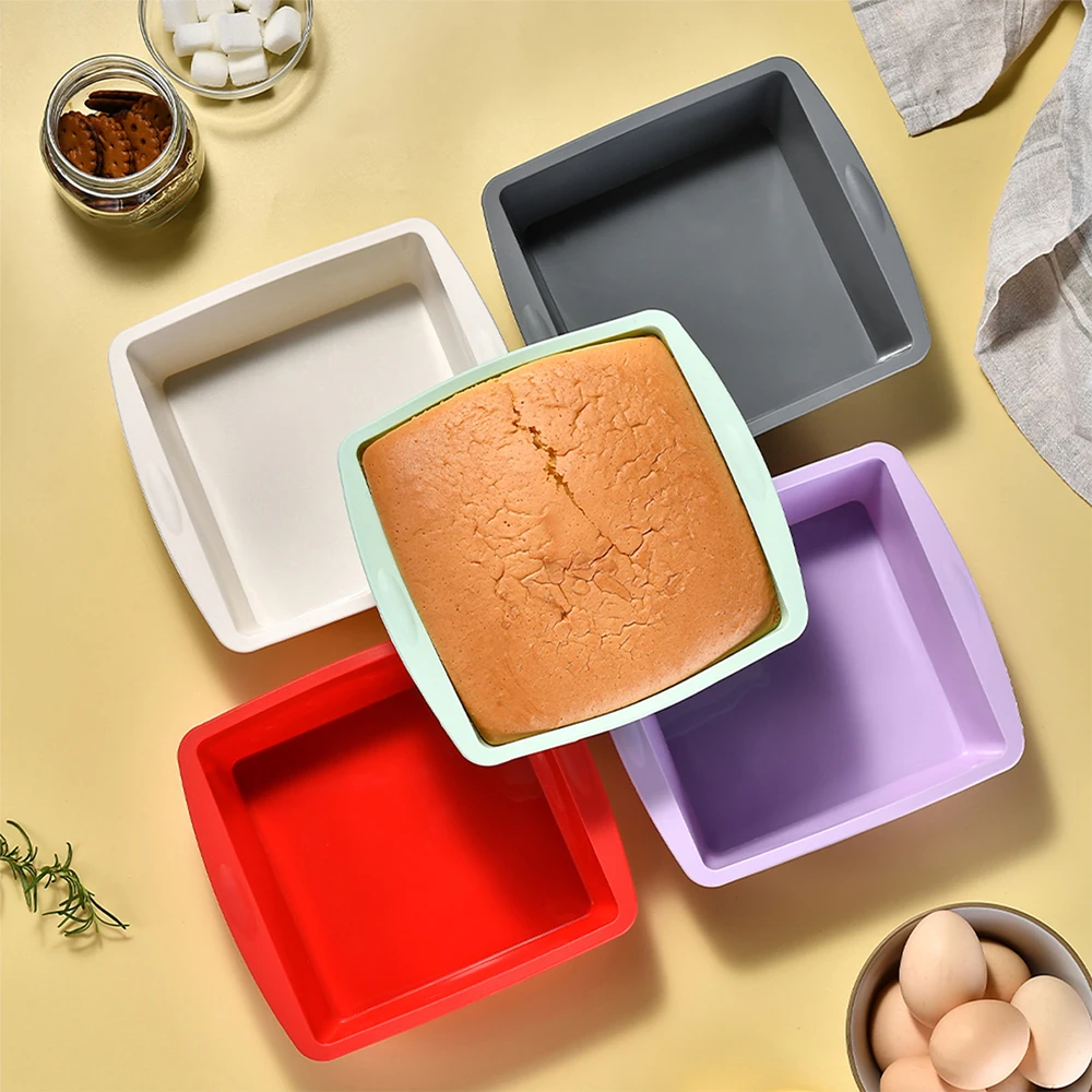 Molde de bolo quadrado de sili - Kitchen Baking Utensils avaliação e preço