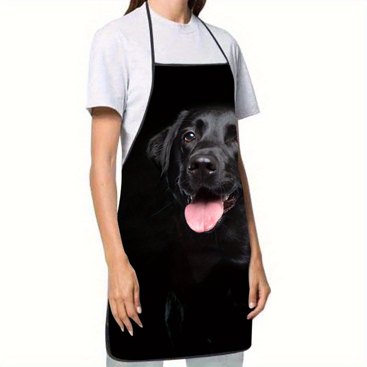 1 avental preto com estampa de - Kitchen Baking Cloth avaliação e preço