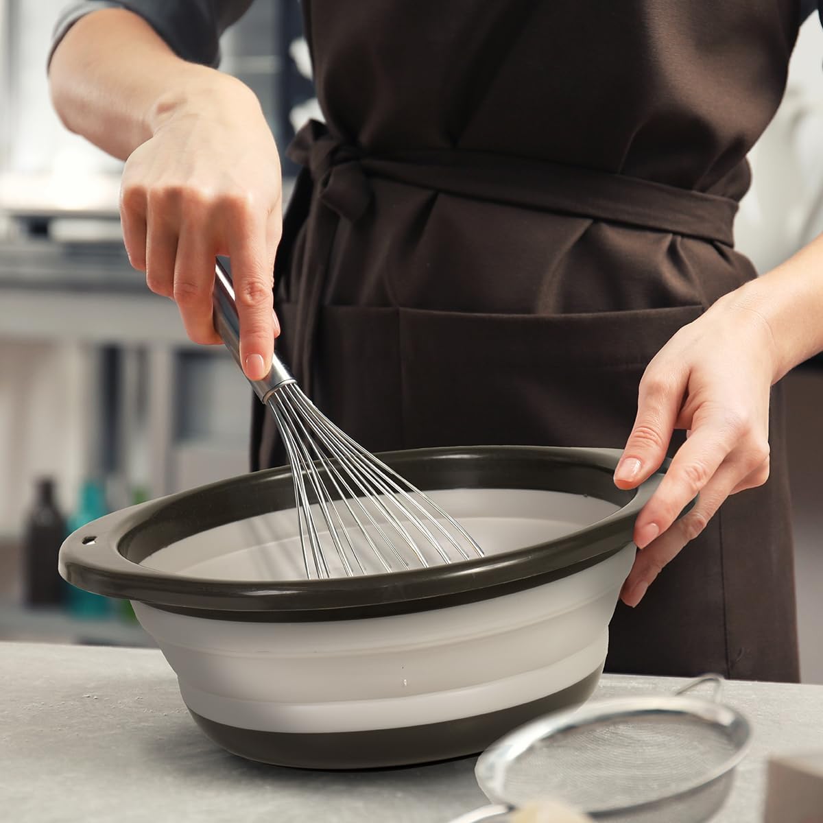 Tigela Grande Dobrável de 5,5L - Kitchen Baking Bowls avaliação e preço