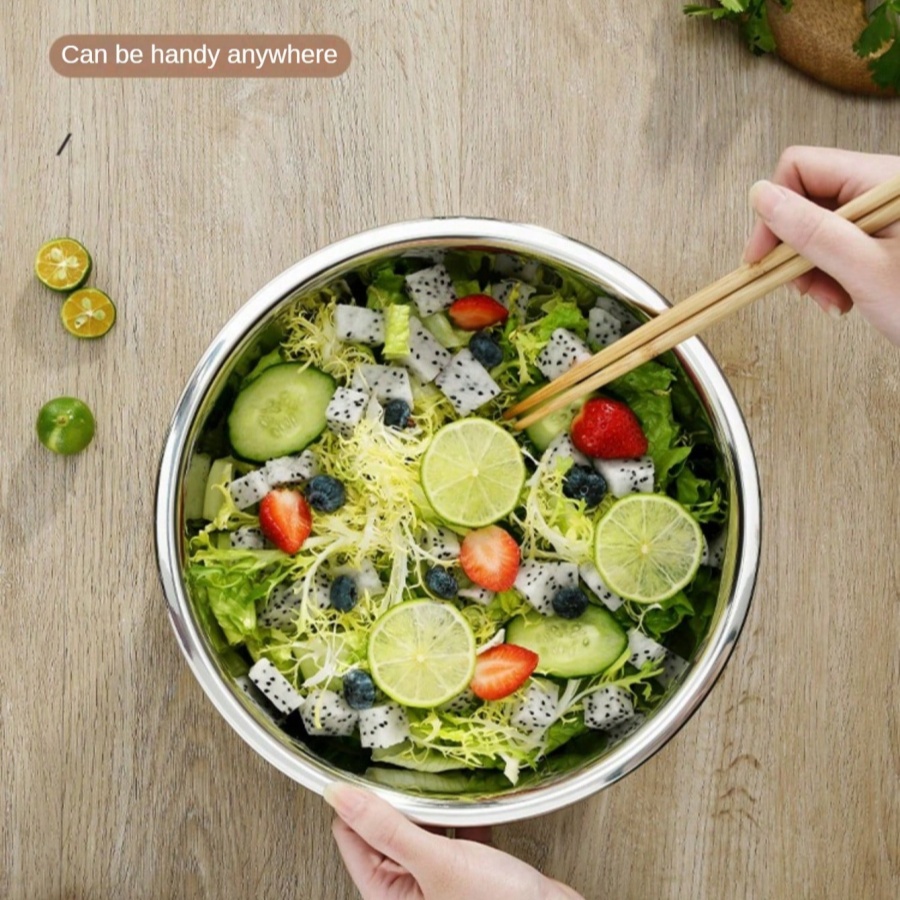 Tigela redonda de aço inoxidáv - Kitchen Baking Bowls avaliação e preço