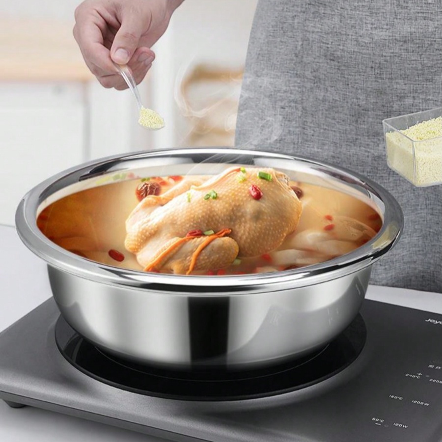 Tigela redonda de aço inoxidáv - Kitchen Baking Bowls avaliação e preço