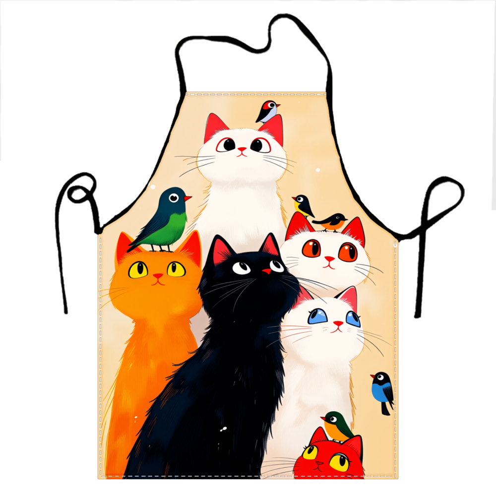 Avental com estampa de gatos e - Kitchen Baking Ideas avaliação e preço