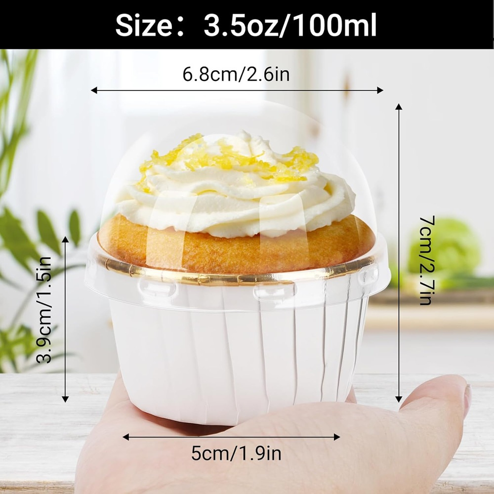 50 pçs muffins copo de papel c - Kitchen Baking Paper avaliação e preço