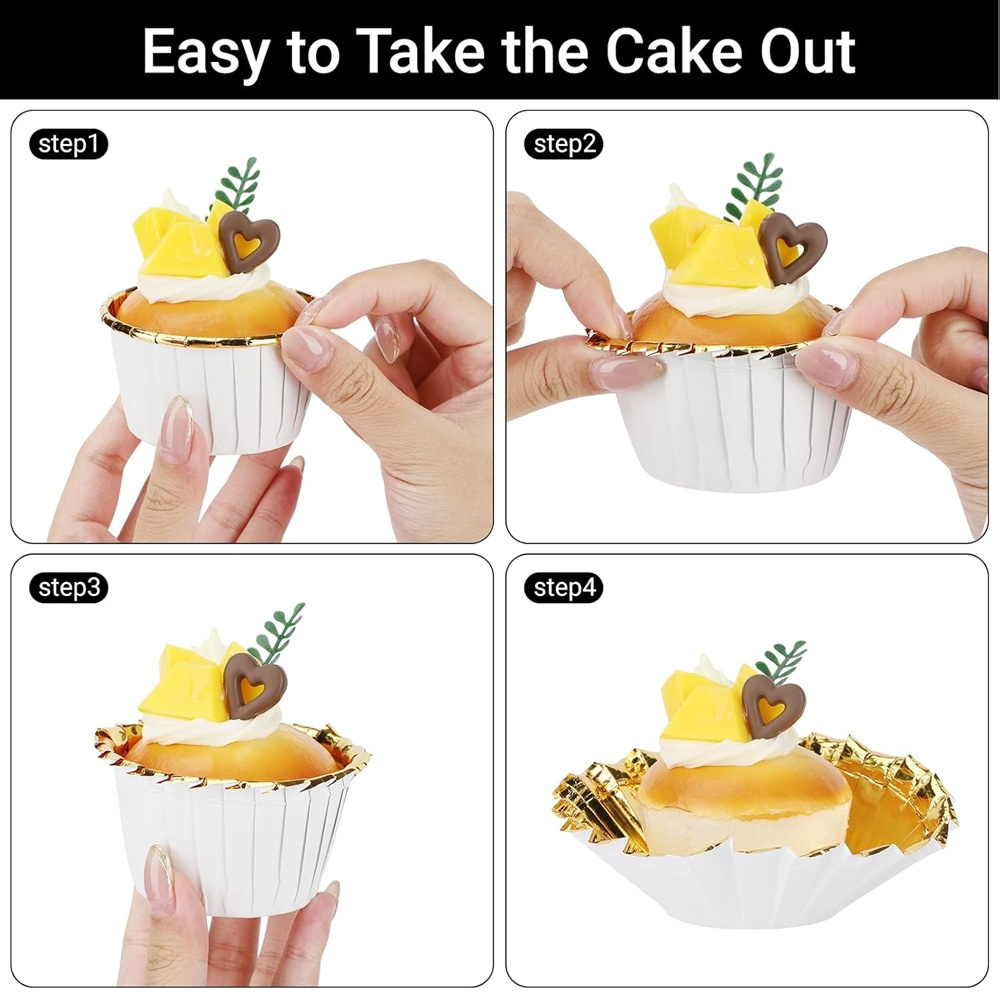 50 pçs muffins copo de papel c - Kitchen Baking Paper avaliação e preço