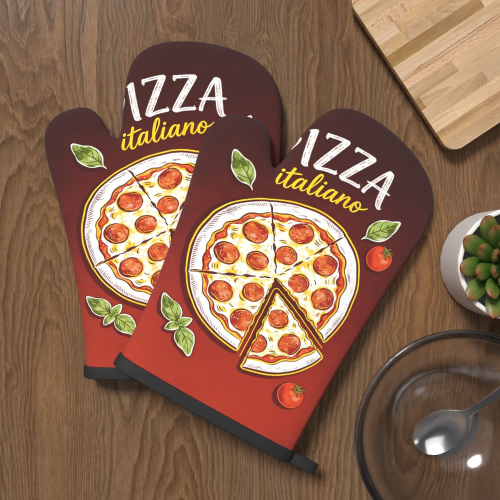 Luvas de Forno Estampadas Pizz - Kitchen Baking Machine avaliação e preço