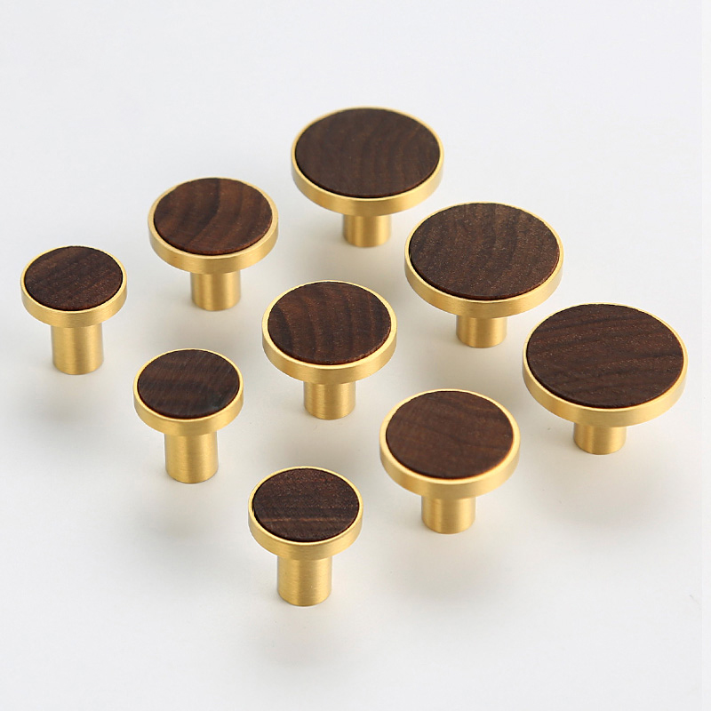 Wood Brass Door Handles and Kn - Kitchen Baking Cabinet avaliação e preço