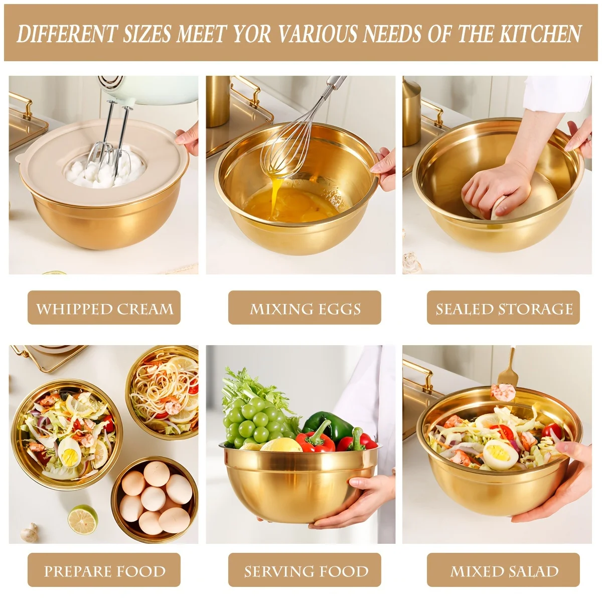 Conjunto de tigela de mistura  - Kitchen Baking Bowls avaliação e preço