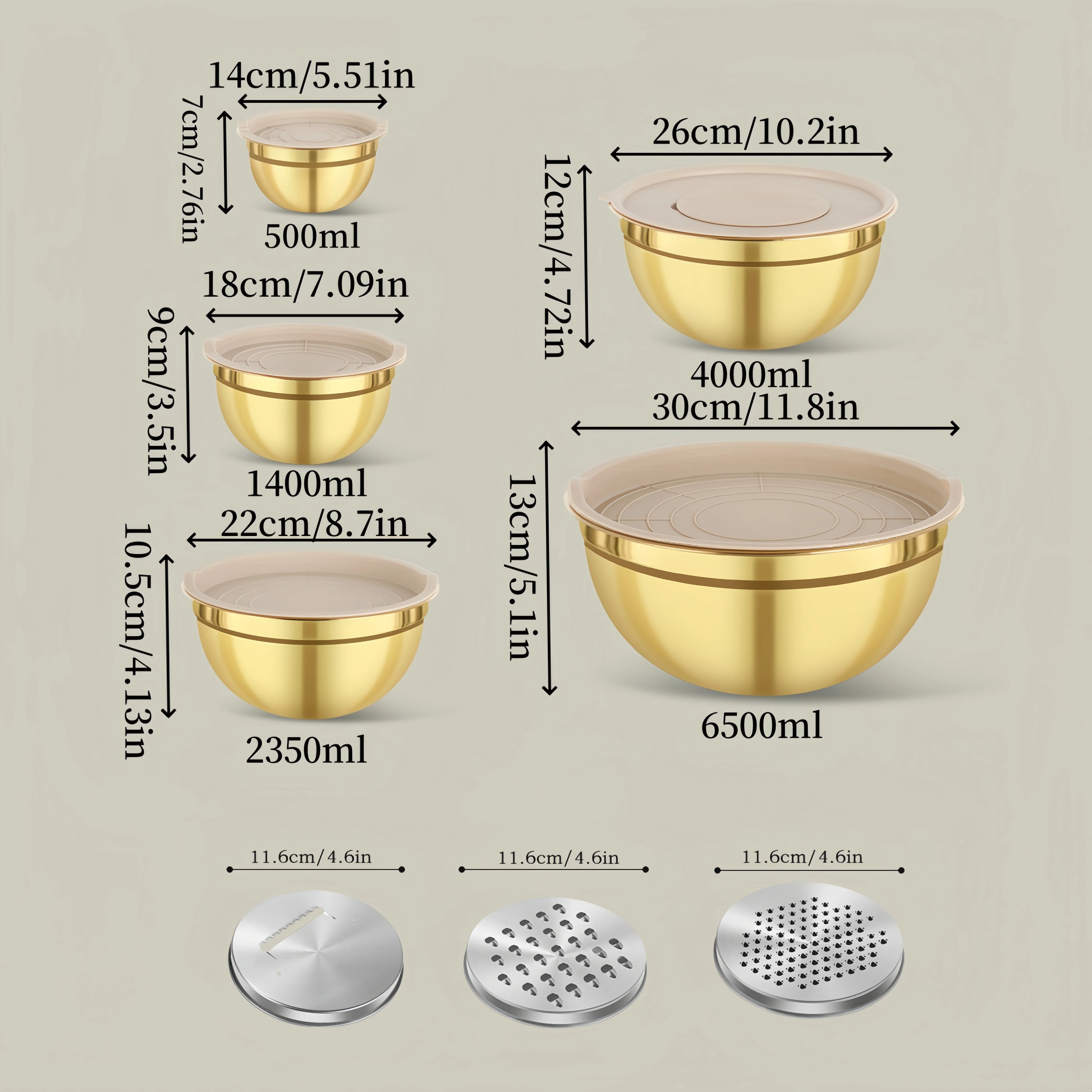 Conjunto de tigela de mistura  - Kitchen Baking Bowls avaliação e preço