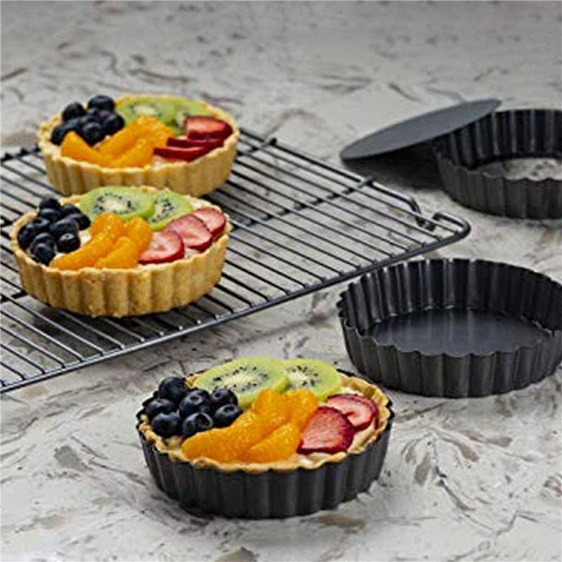 8 Formas Redondas Antiaderente - Tart Pan Loose avaliação e preço