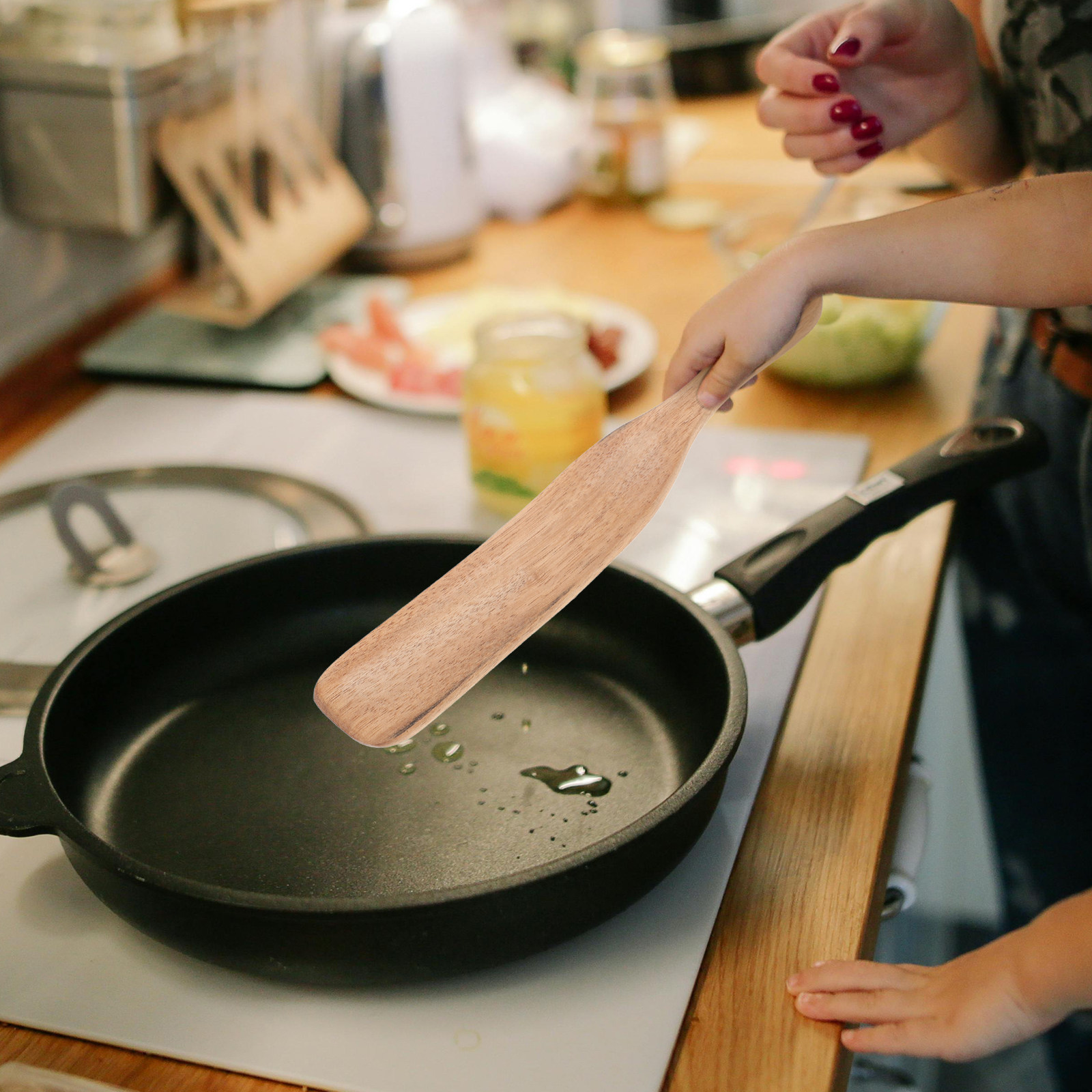 Colher de Madeira para Mistura - Kitchen Baking Utensils avaliação e preço