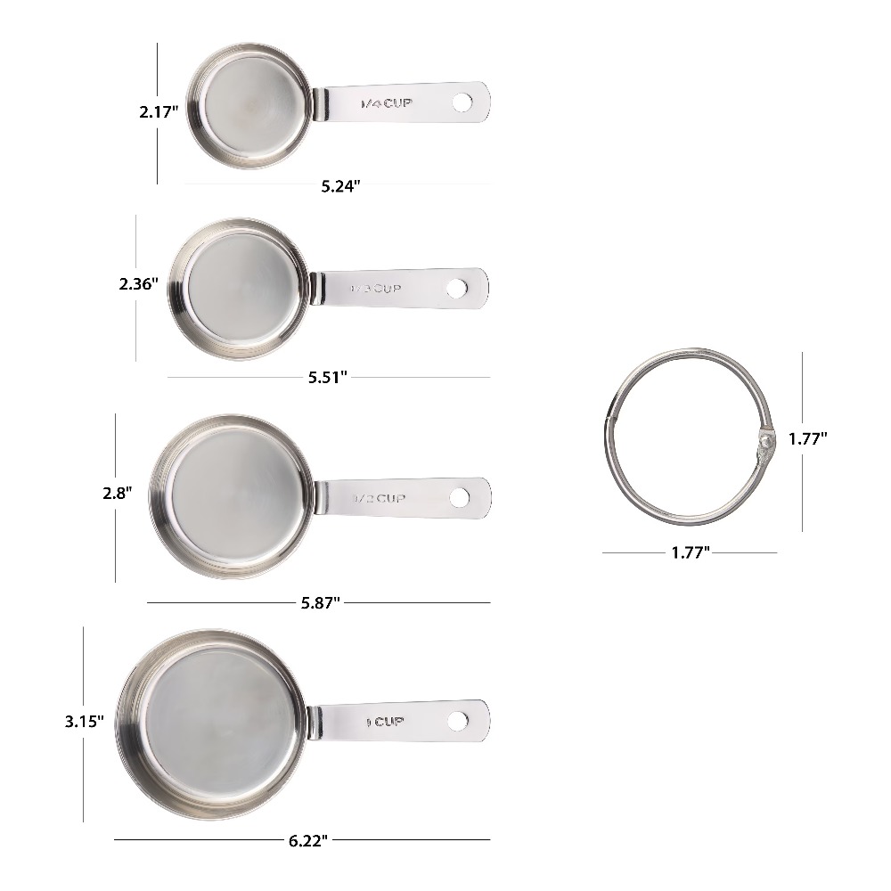 Conjunto de 4 Copos Medidores  - Baking (Kitchen Ingredient) avaliação e preço