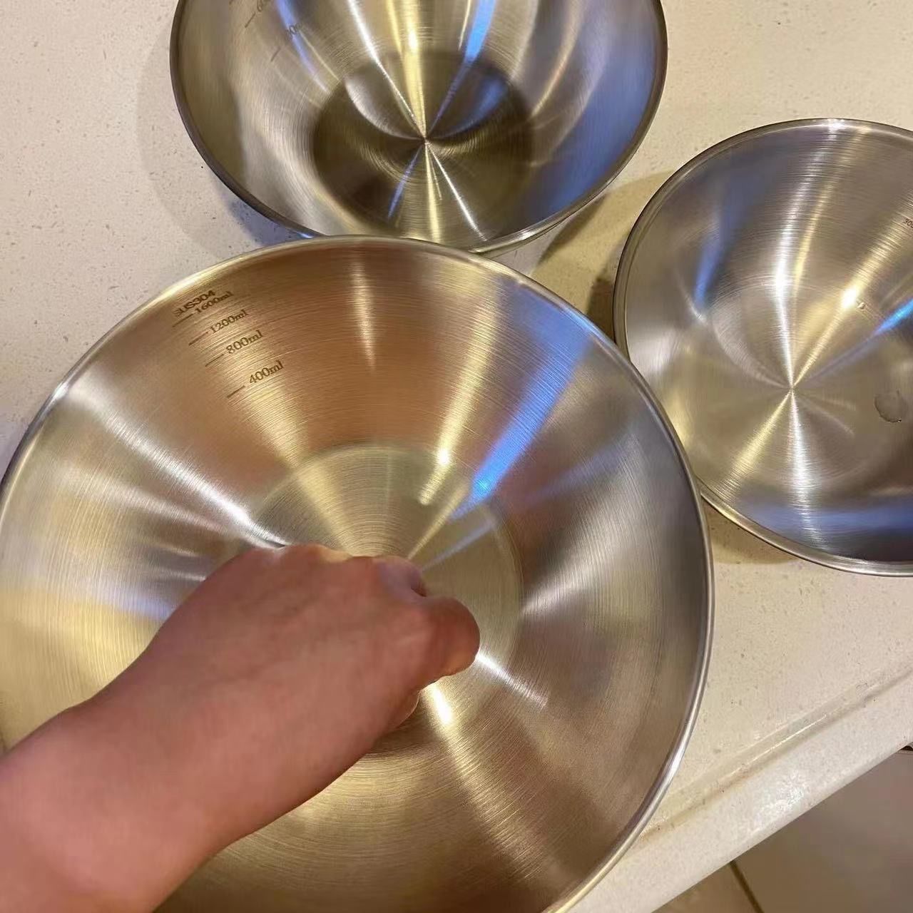 Conjunto de Tigelas de Aço Ino - Kitchen Baking Bowls avaliação e preço