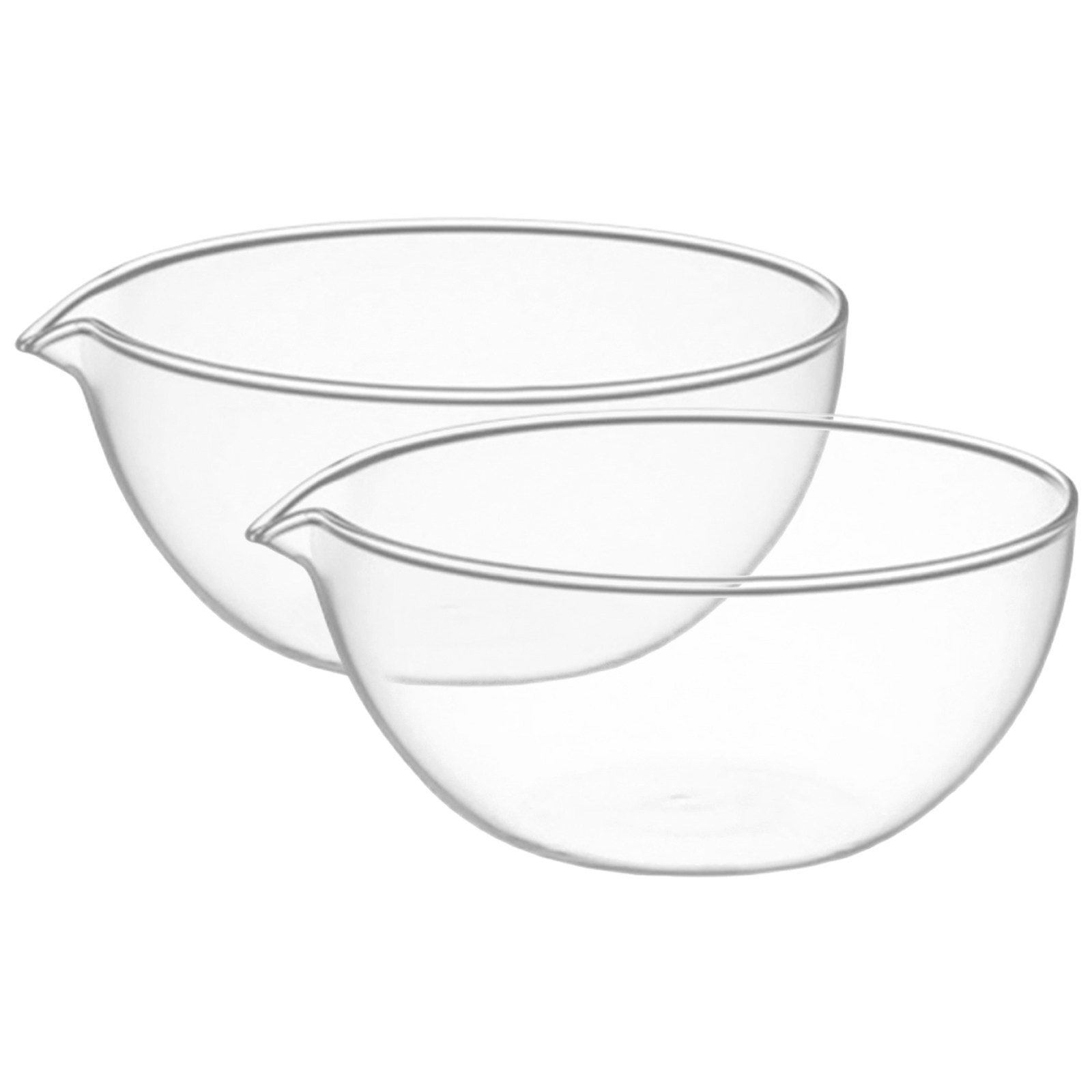 2 Tigelas de Vidro Transparent - Kitchen Baking Bowls avaliação e preço