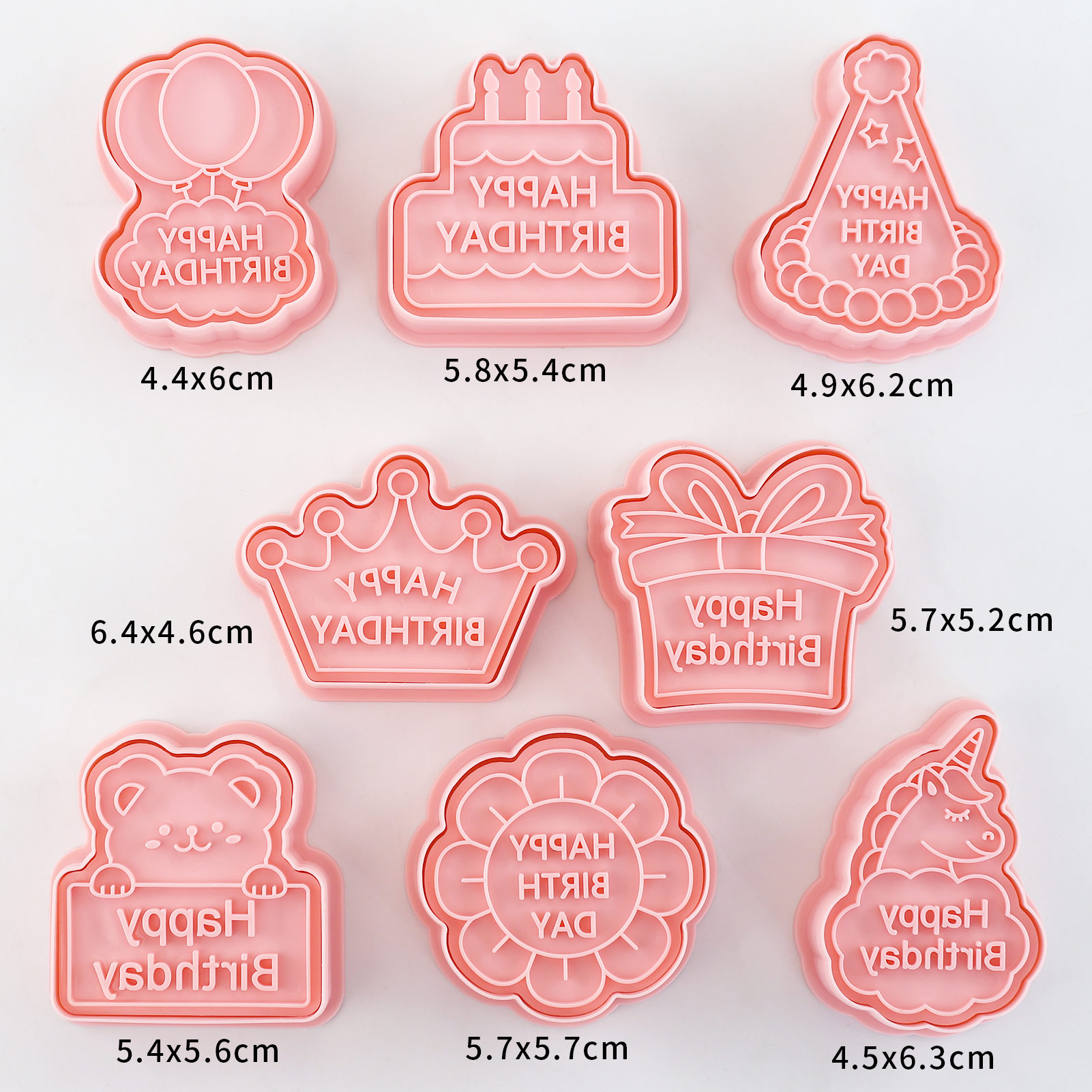 8 pçs feliz aniversário cortad - Kitchen Baking Cookies avaliação e preço