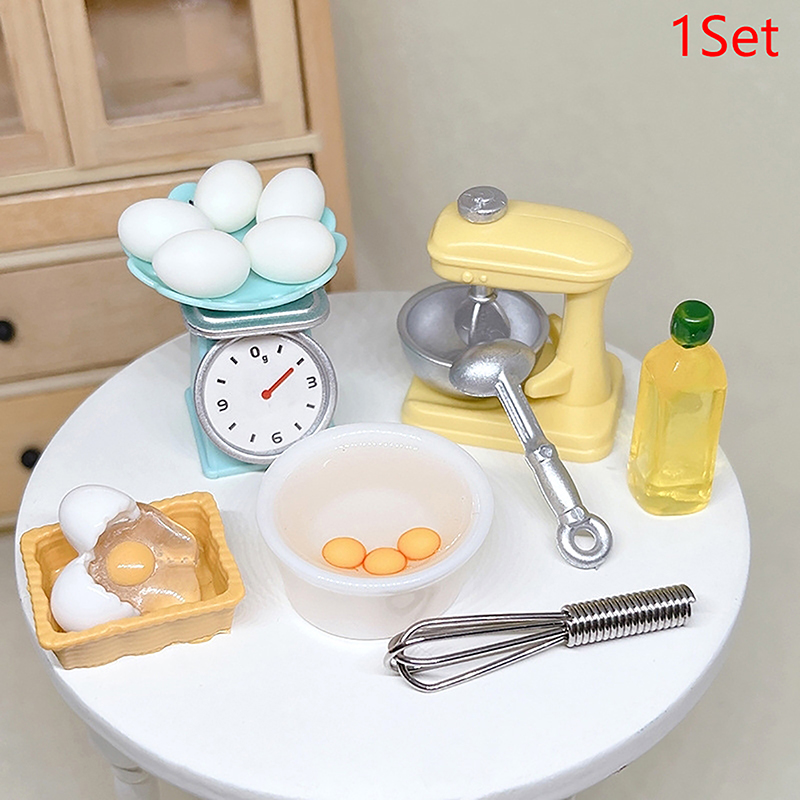 1 conjunto 1:12 casa de boneca - Kitchen And Baking avaliação e preço