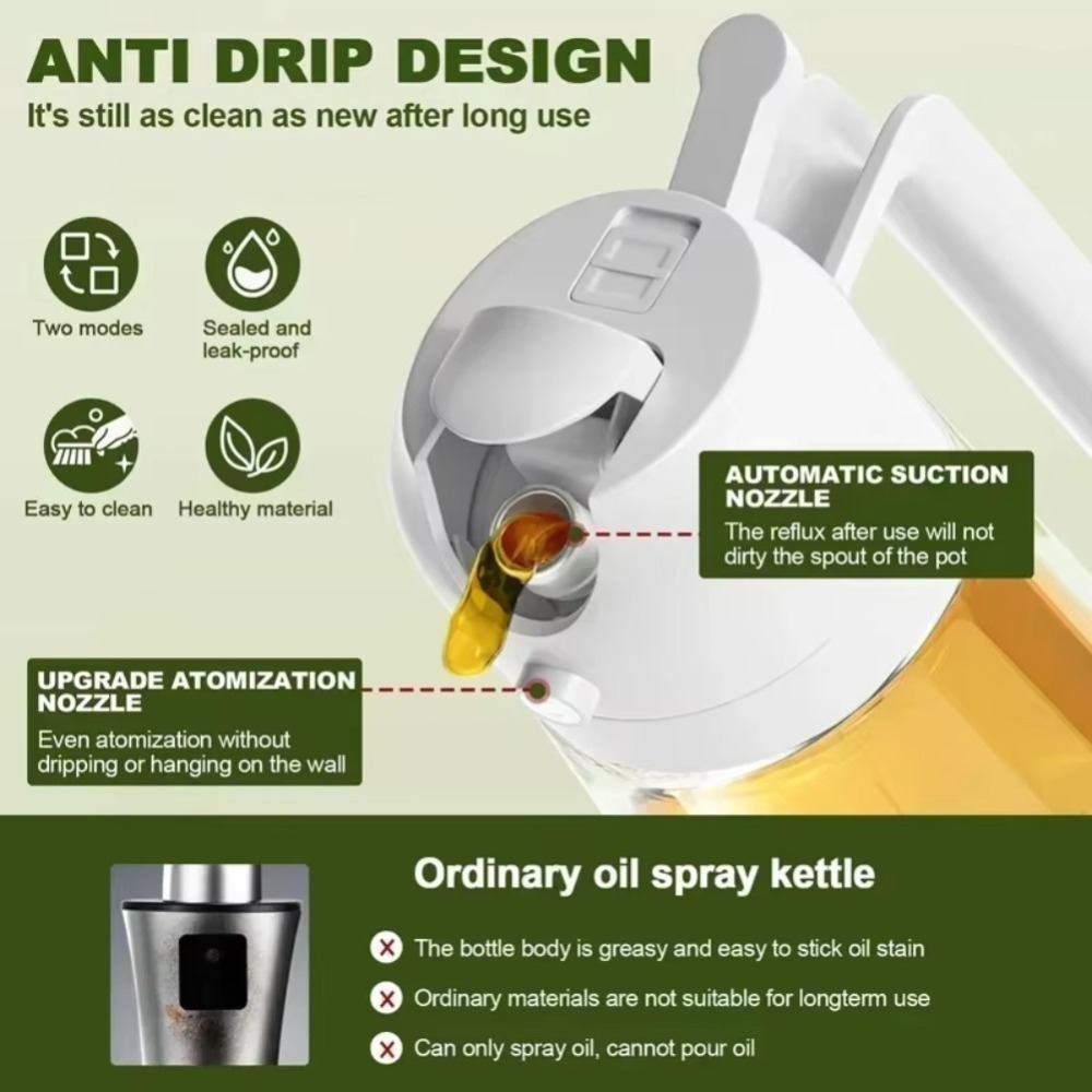Spray de Óleo 2 em 1 de 470ml, - Kitchen And Baking avaliação e preço