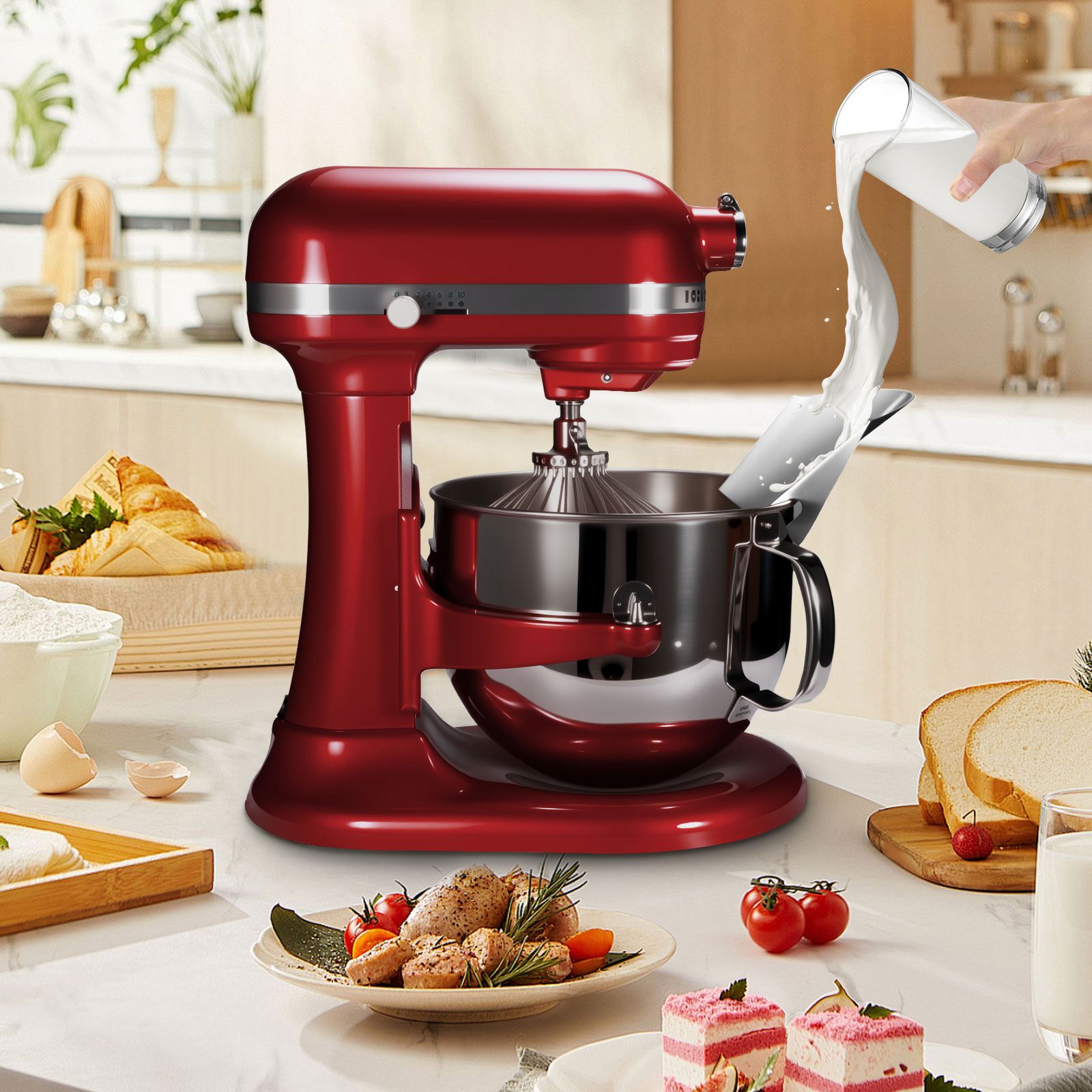 1pc protetor de tombamento de  - Stand Mixer Bowl avaliação e preço