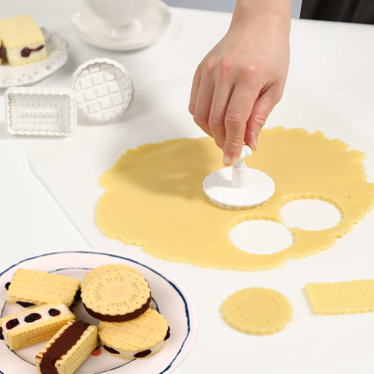 Molde de biscoito tipo imprens - Kitchen Baking Cookies avaliação e preço
