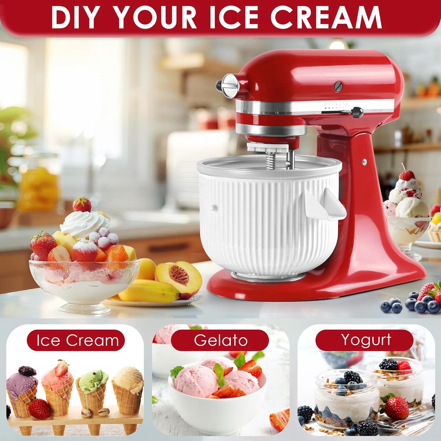 Acessório para máquina de sorv - Stand Mixer Bowl avaliação e preço