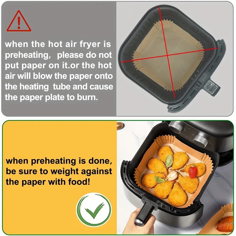Forros de Papel para Fritadeir - Kitchen Baking Paper avaliação e preço
